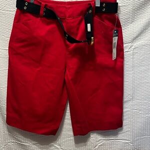 Chaps Red Shorts NWT. Size 6.